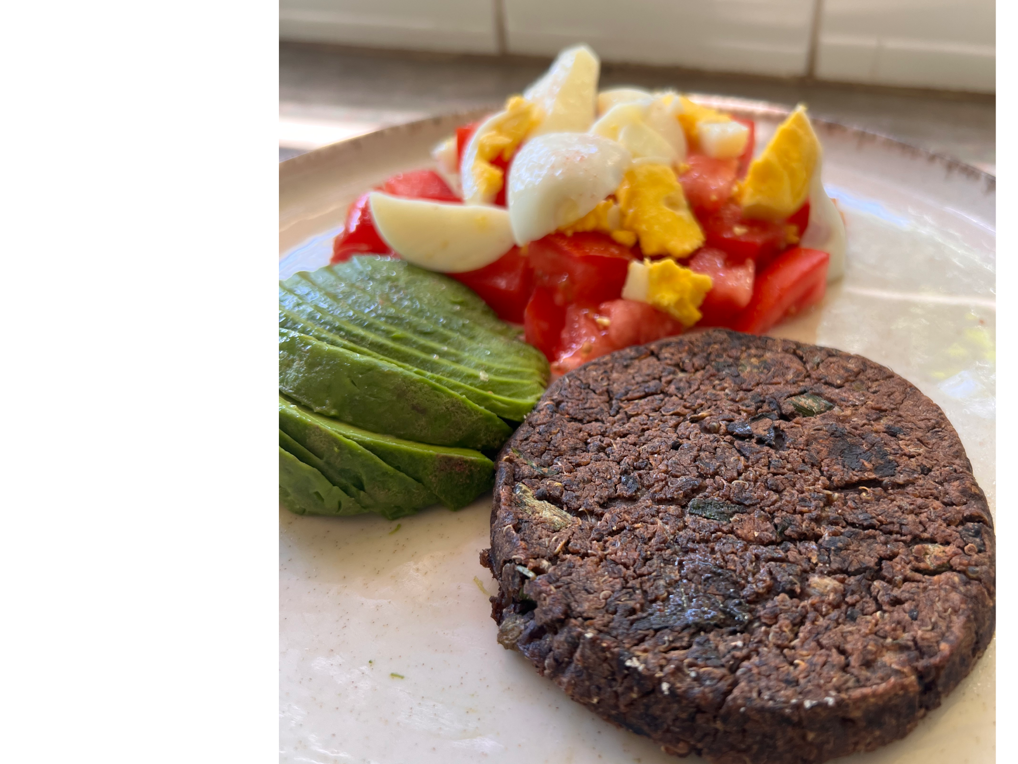 Hamburguesa de poroto negro y hongos de pino x 4 un