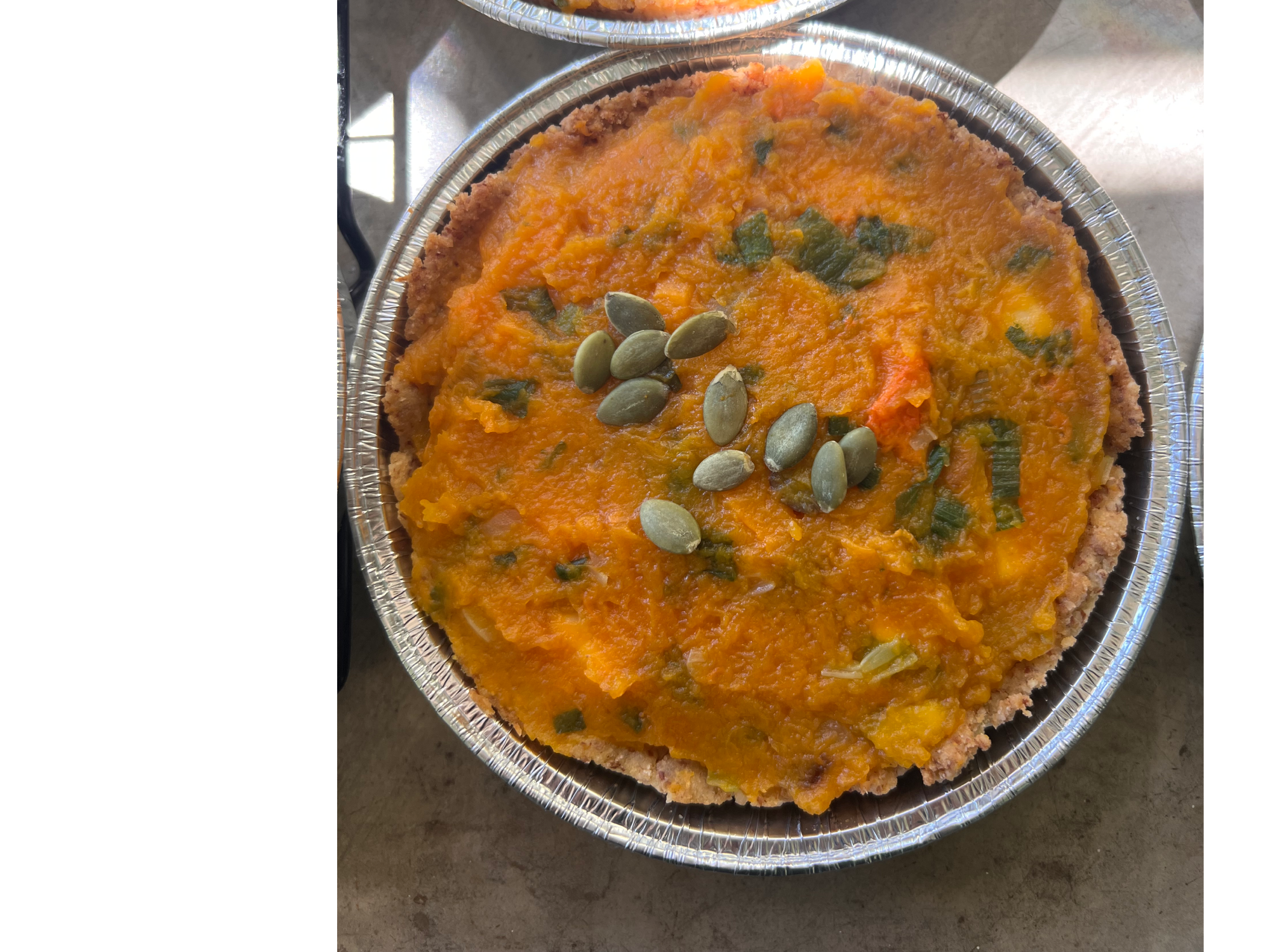 TARTA CALABAZA Y VERDEO
