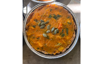 TARTA CALABAZA Y VERDEO de Brote Ser