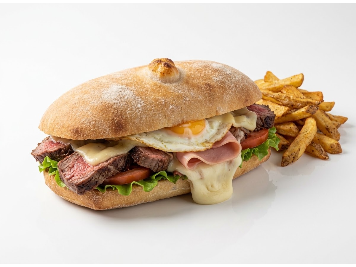 Lomo especial + papas de Ciruela