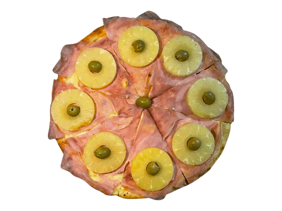 MEDIA PIZZA ANANA Y JAMON