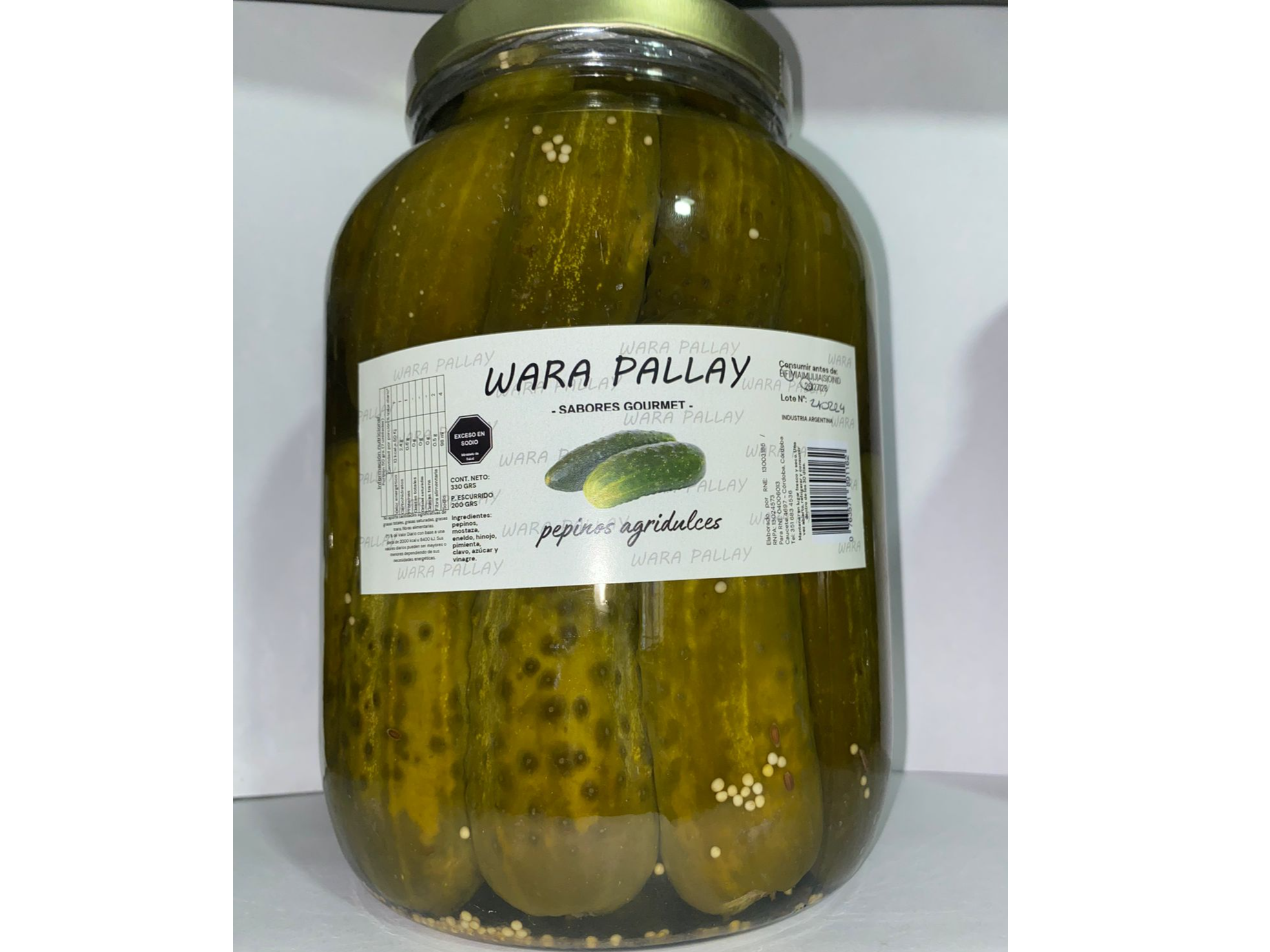Pepino agridulce wara pallay