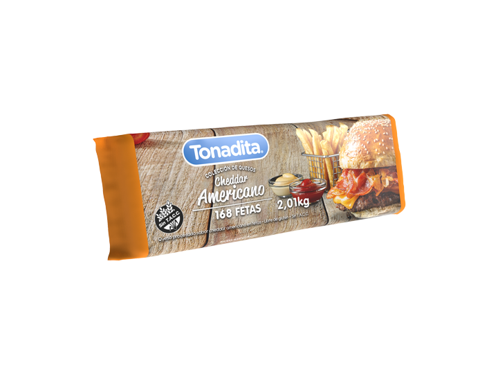 Tonadita Cheddar fetas 168