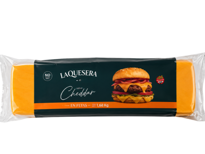 Cheddar fetas   La Quesera