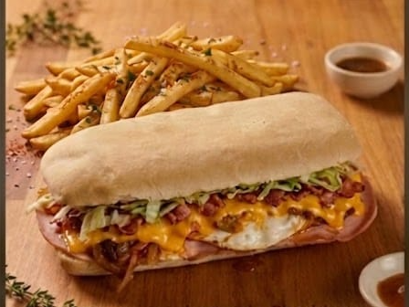 Lomito cheddar y bacon