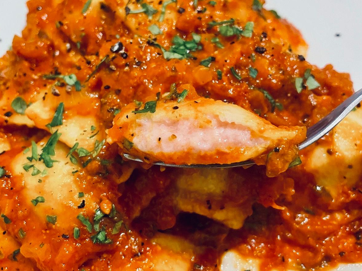 Ravioles de Calabaza y Muzzarella