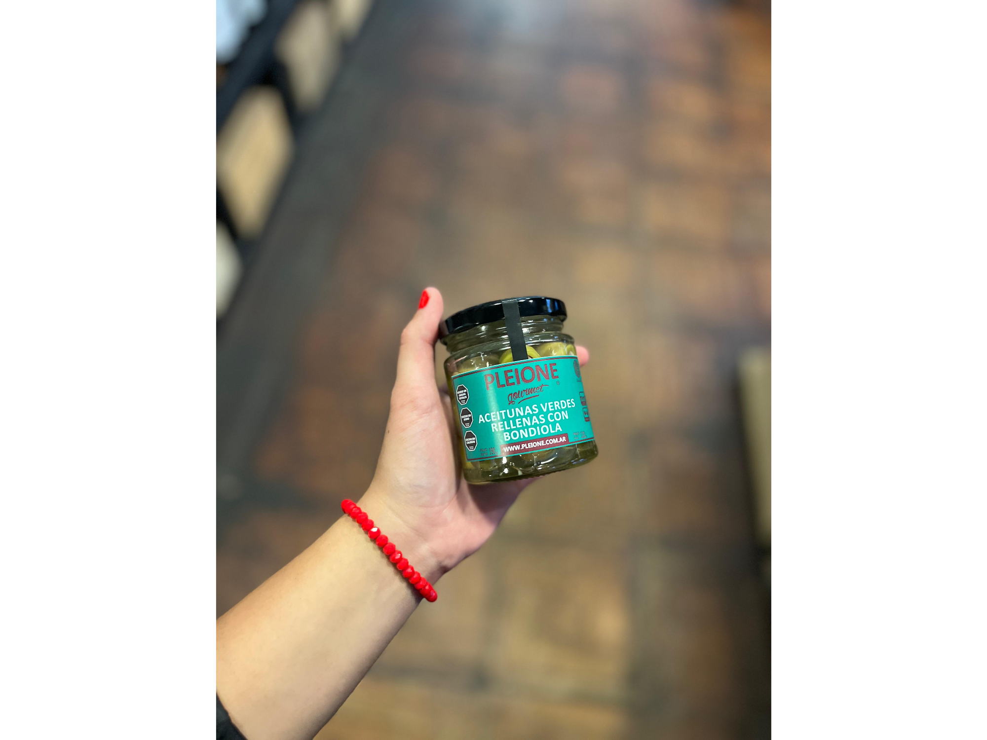 Aceitunas rellenas con bondiola