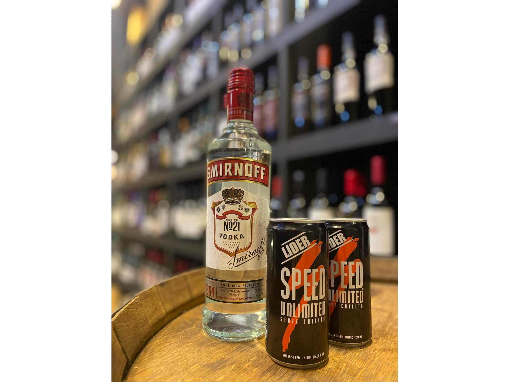 Smirnoff clásico + 2 speed