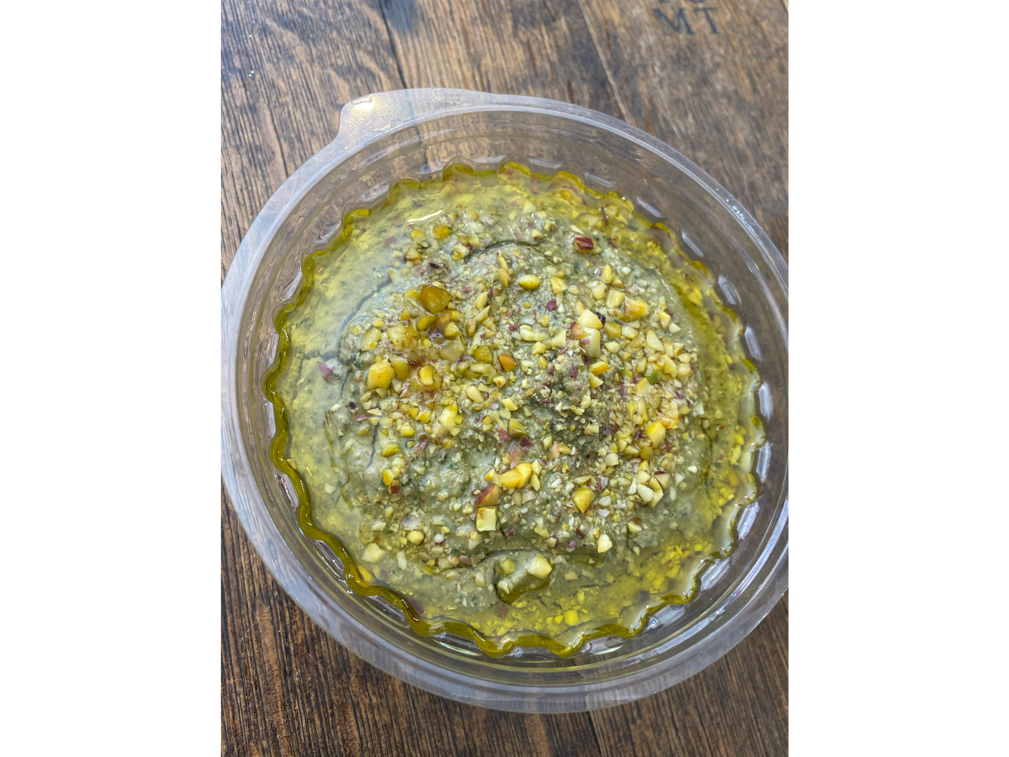 Hummus Pistacho y Albahaca