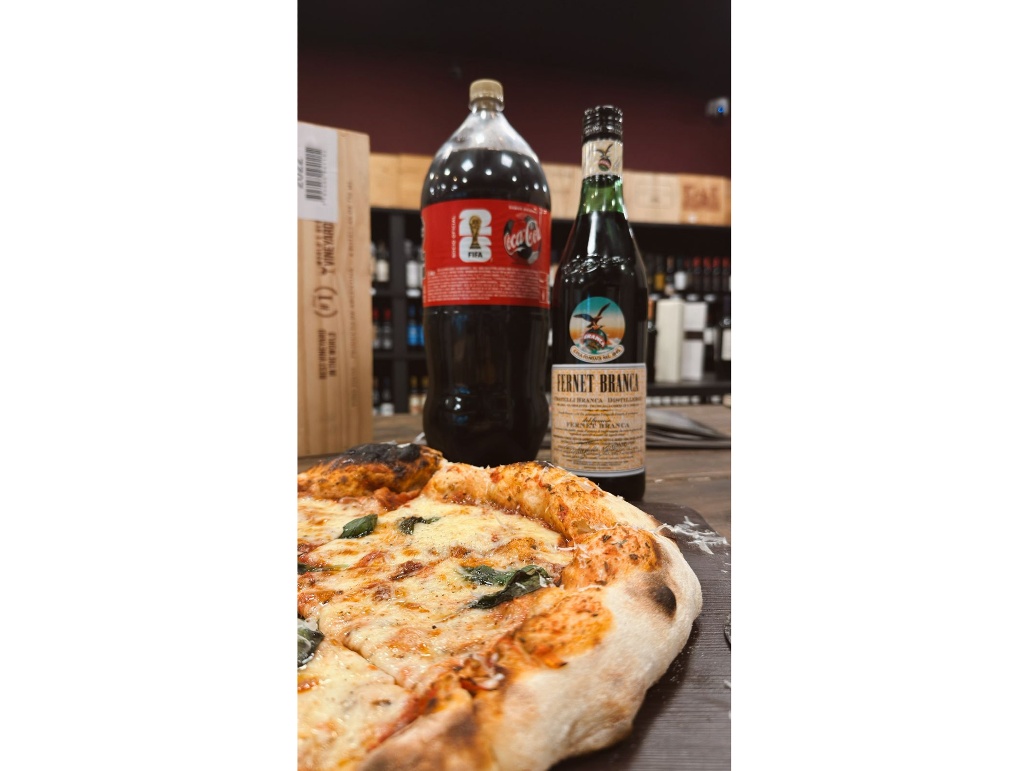 1 Pizza Mozzarella + Promo de Fernet