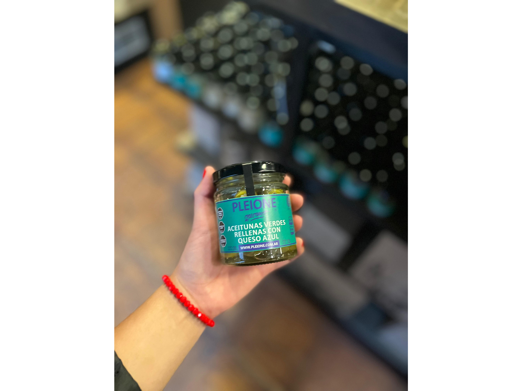 Aceitunas rellenas con queso azul