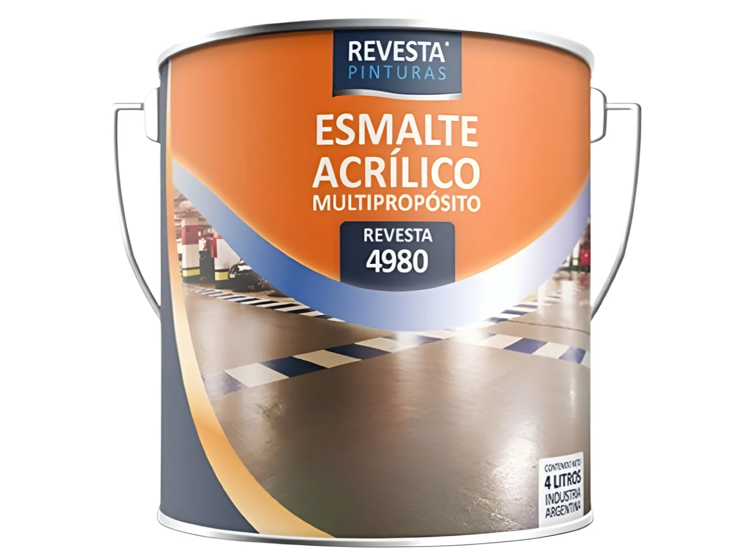 Esmalte Acrílico Revesta 4980 presentación 4 lts.