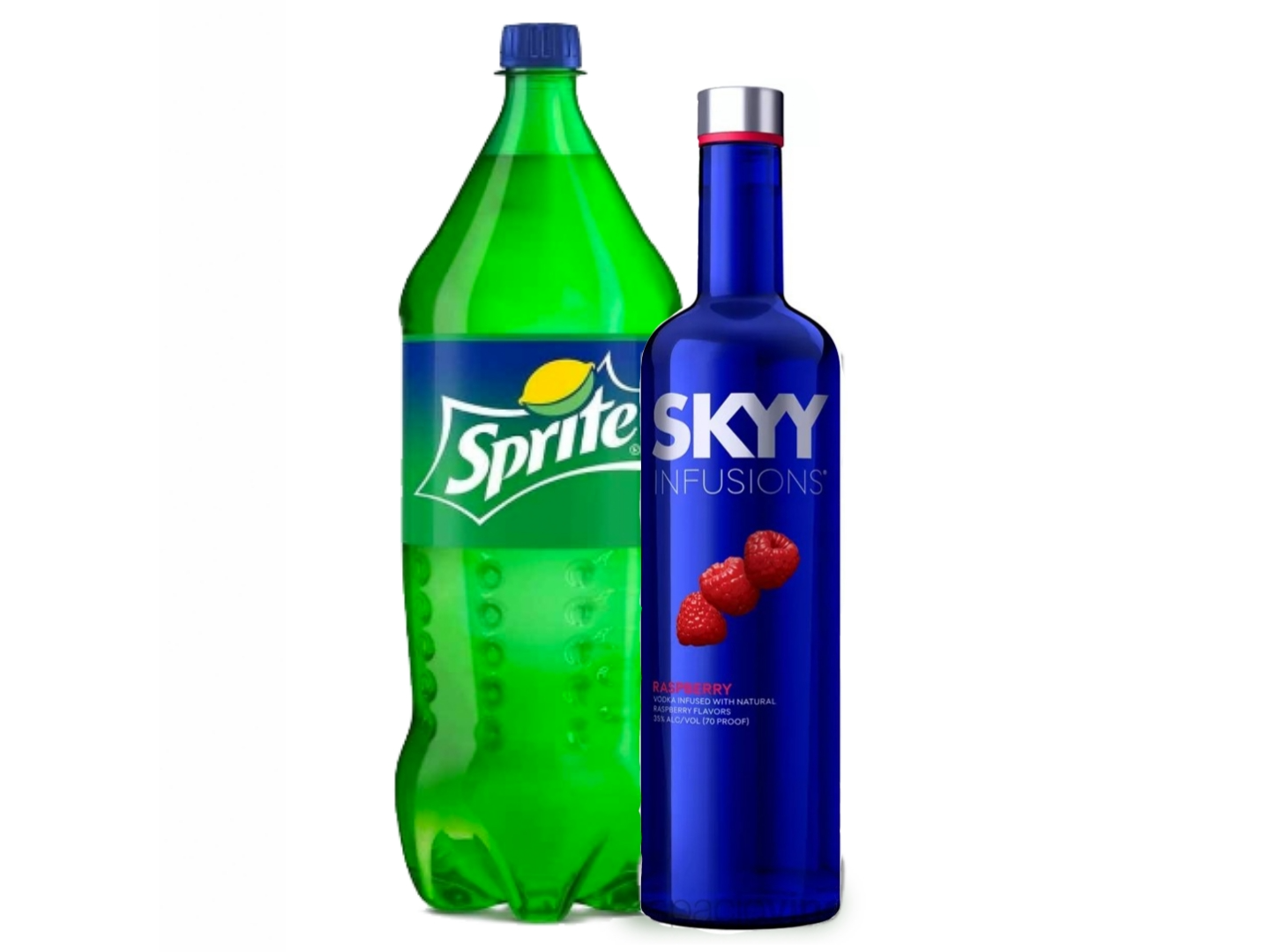 1 Skyy saborizado + 1 Sprite 2,25lt descartable