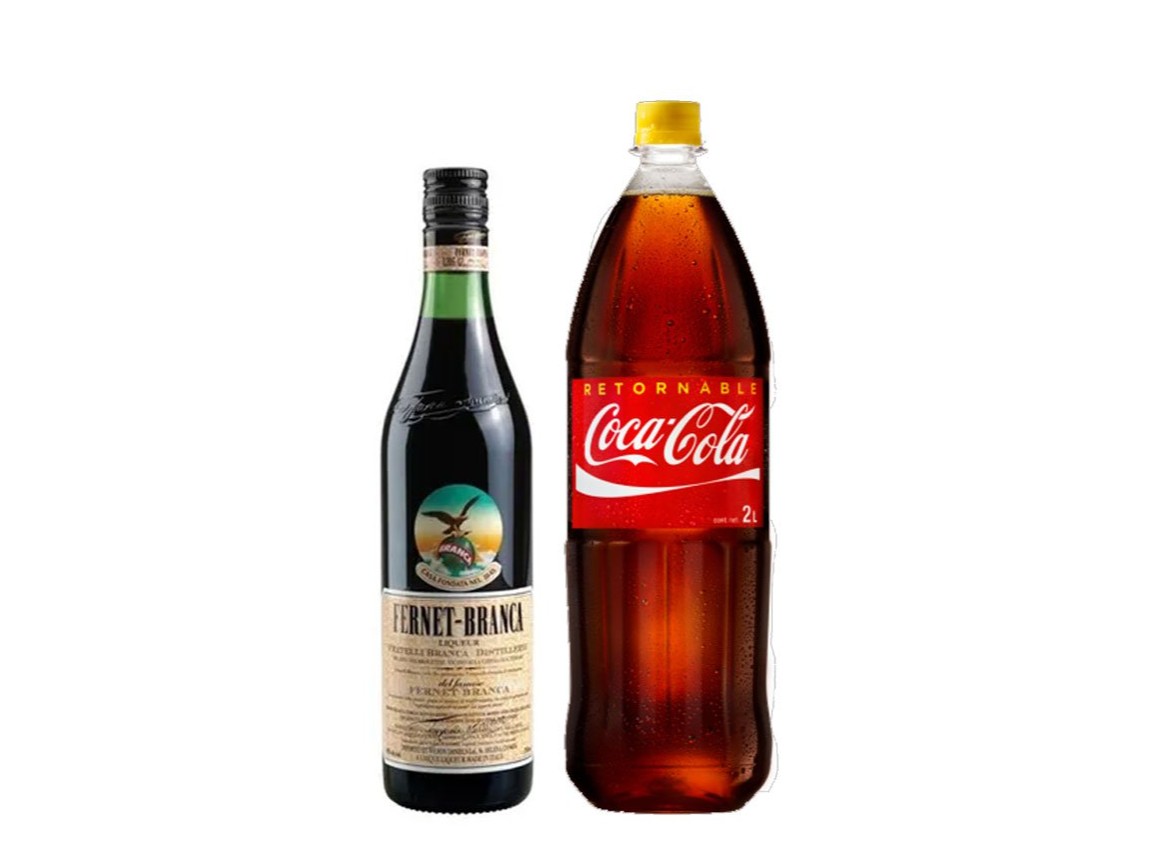 Fernet Branca 750ml con Coca retornable
