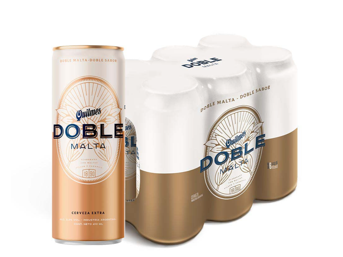 1 Sixpack Quilmes doble malta 410cc