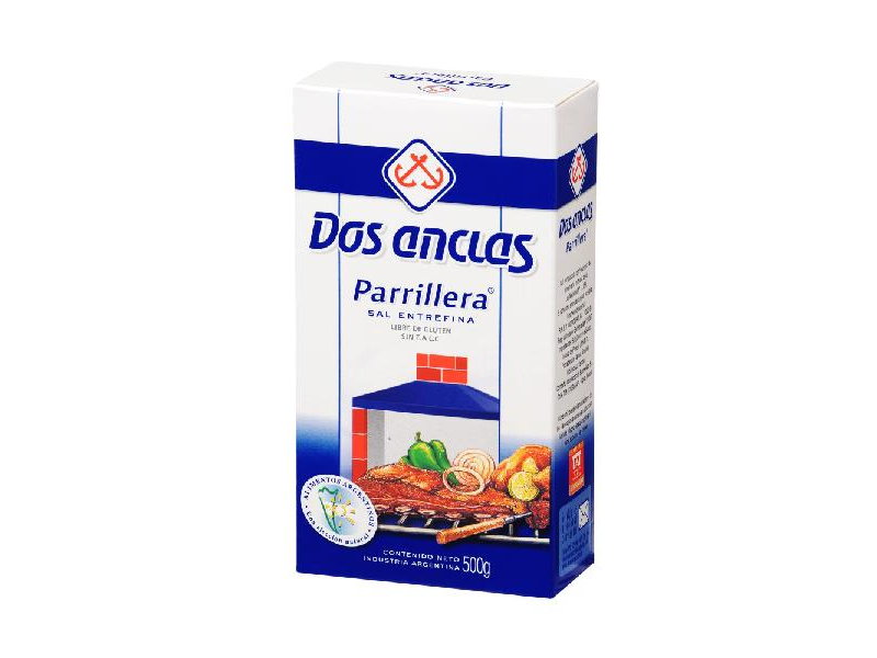 SAL PARRILLERA DOS ANCLAS 500G CAJA