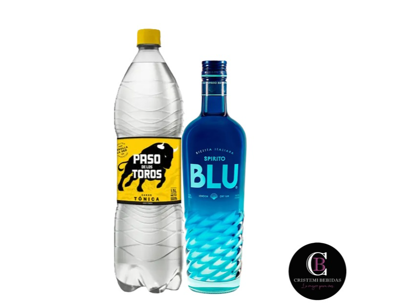 Gin Blu +Paso de los toros Tónica