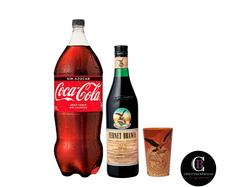 Fernet Branca 1lt + Coca Cola Sin Azucar 2,25lt + Ecovaso de regalo! (Copia)