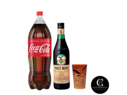 Fernet Branca 1lt + Coca Cola 2,25lt + Ecovaso de regalo!