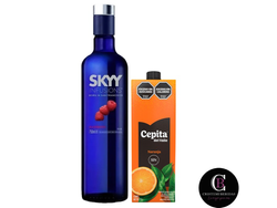 Skyy Rasp Berry + Jugo Cepita