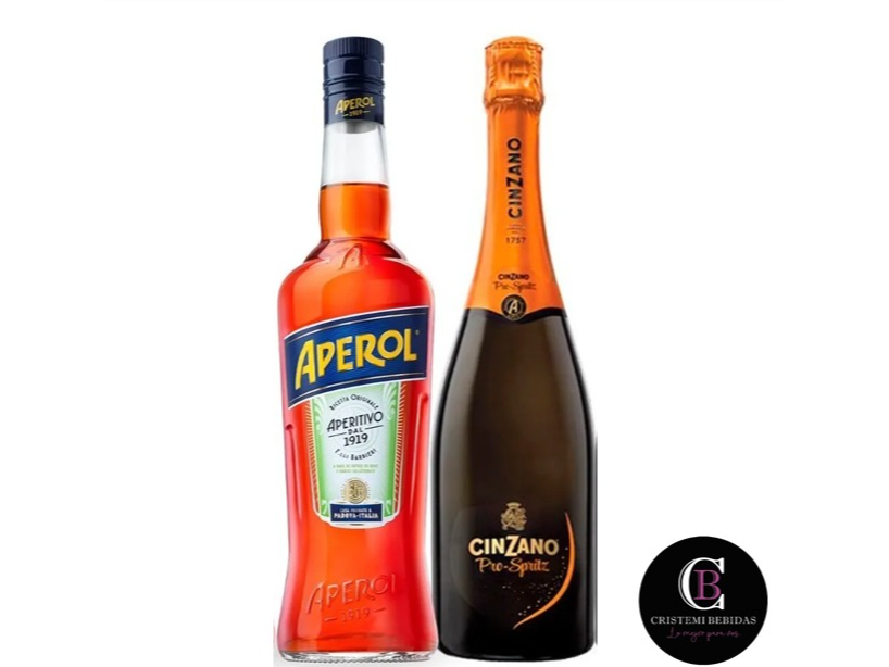 Aperol 750ML+ Espumante Cinzano Pro Spritz