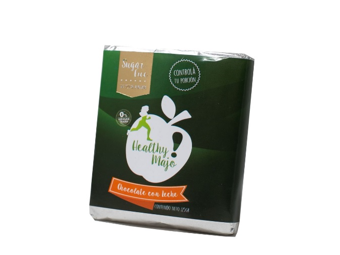 Chocolate con leche sin azúcar - Healthy majo