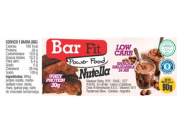 barras proteicas nutella onda fit