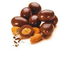 Almendras con chocolate
