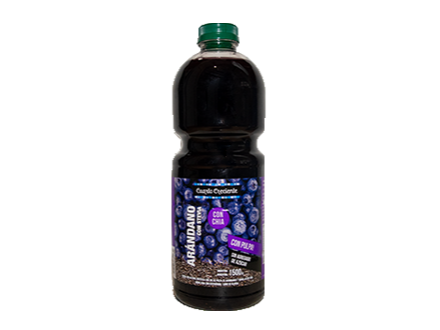 Jugo de arandanos con chia - Cuarto creciente