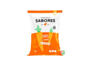 Chips de zanahoria y sal marina