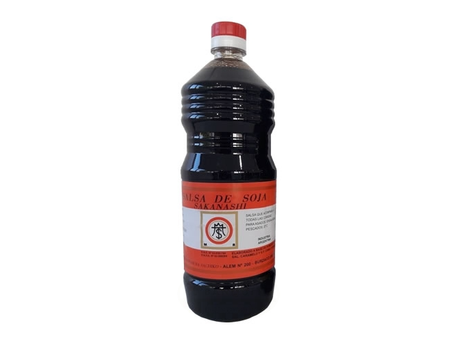 salsa de soja sakanashi x 970 ml roja