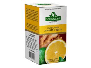 Te  limon, lima, jengibre y menta