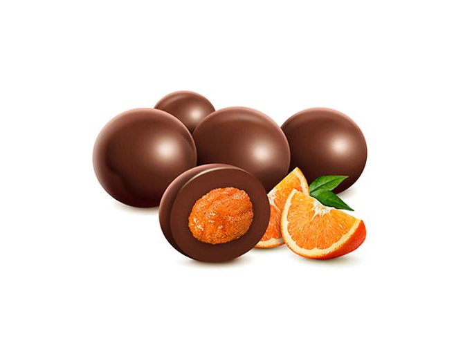 Naranjas bañadas en chocolate
