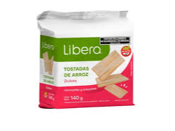 Tostadas de arroz dulces Libera
