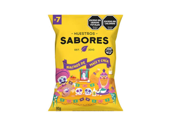 Nachos de maiz y chia