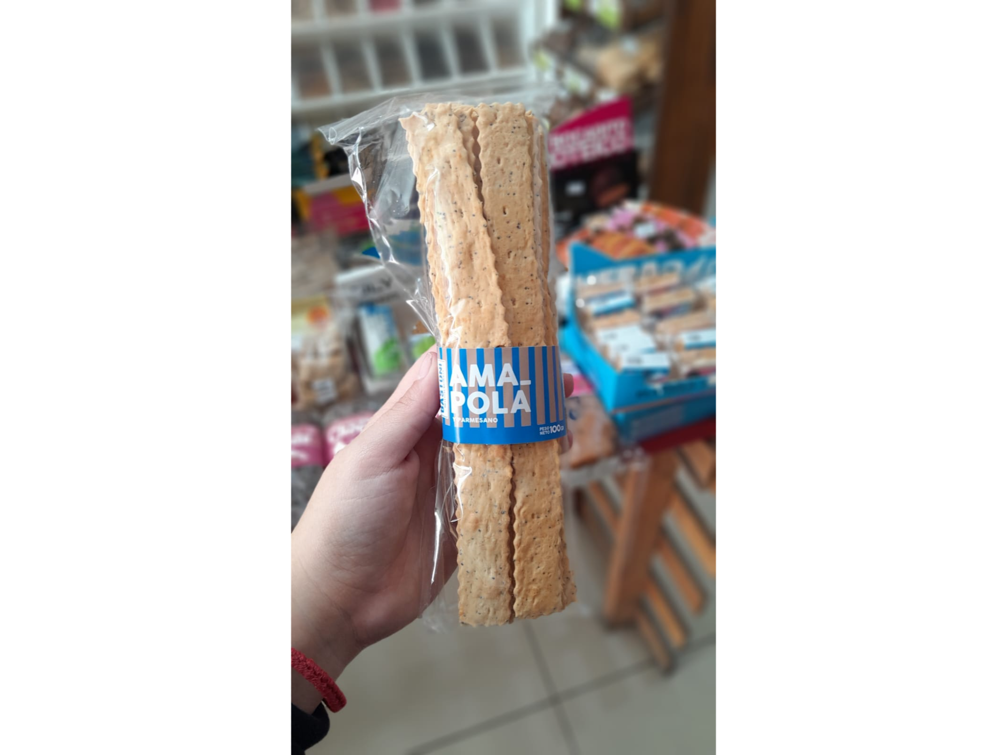 Amapola- y parmesano 100g