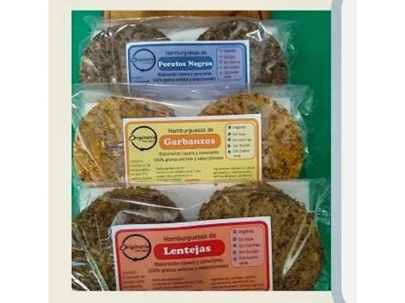 Hamburguesas de legumbres veganas - Originaria