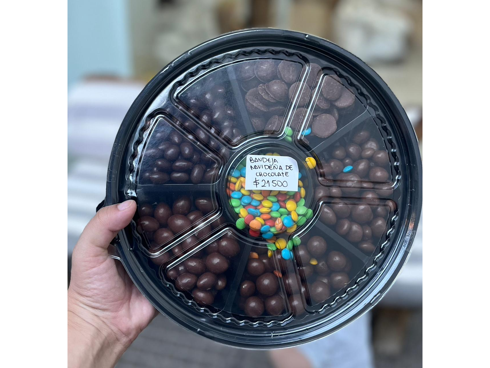 Bandeja navideña dulce