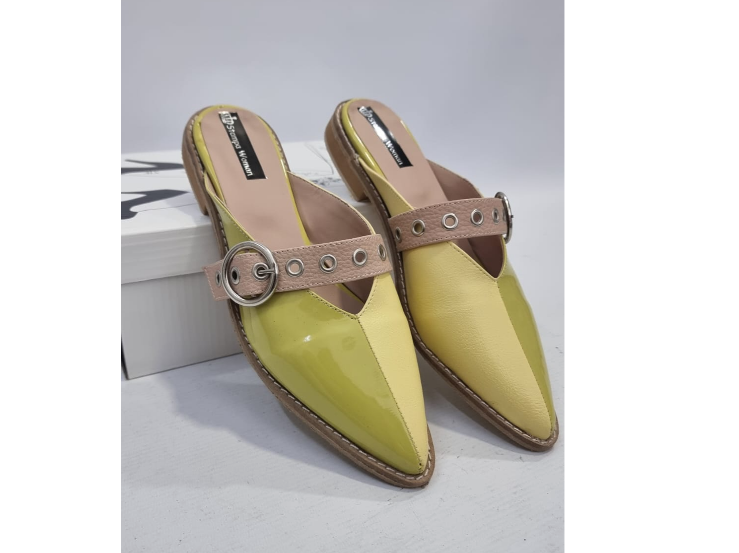 EMILIA CH Verde Lima/Amarillo/Nude