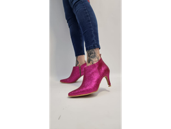 QUEEN TACO FINO GLITTTER FUCSIA