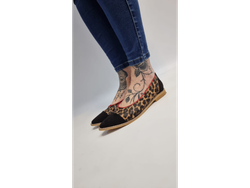 LOLA Animal Print Negro/Rojo