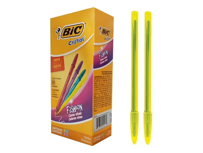 Bic cristal amarilla