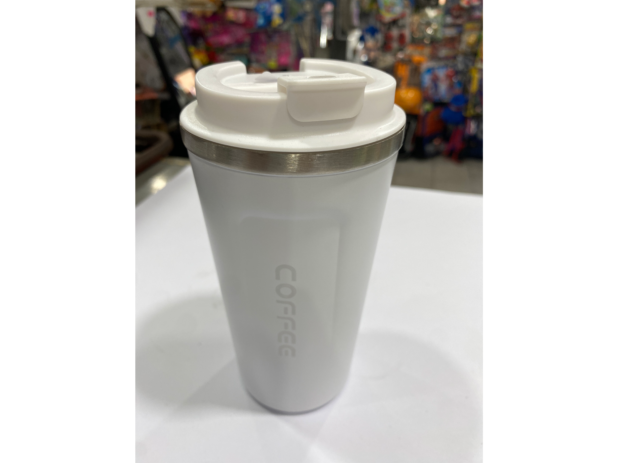 Vaso cafetero blanco