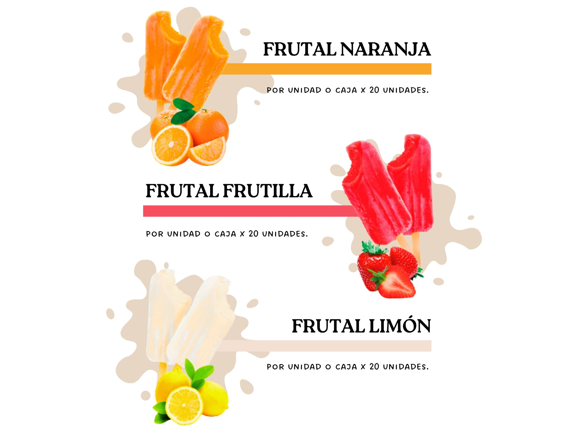 Palitos frutales