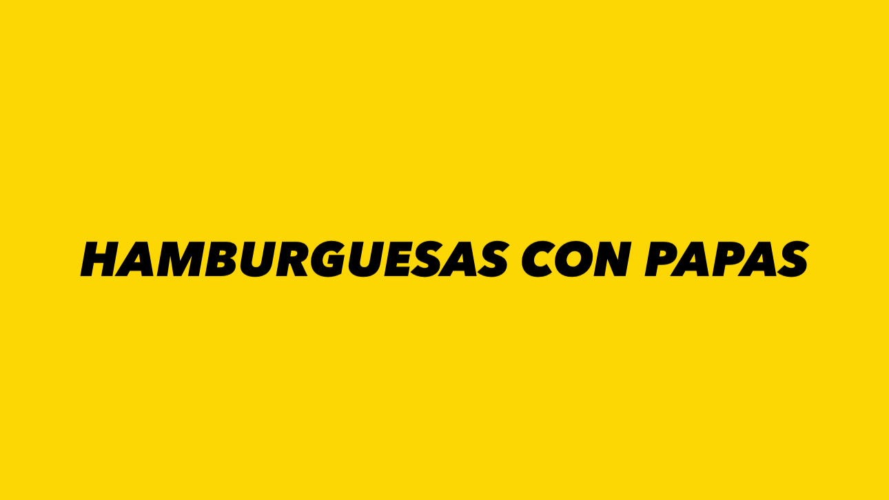 HAMBURGUESAS CON PAPAS