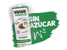 Leche de Almendras "Vrink" SIN AZUCAR 1 Litro