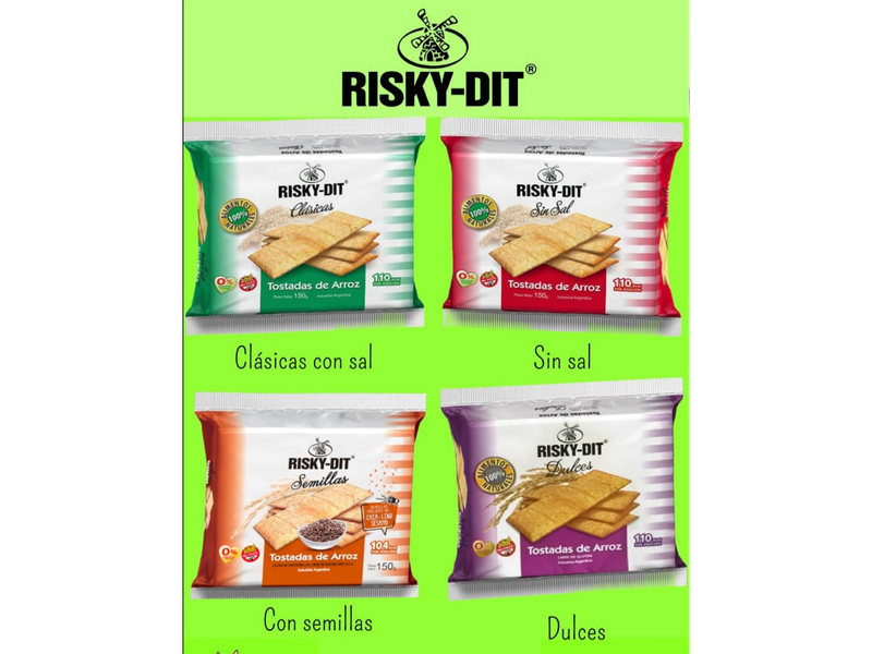 Tostadas de arroz clasicas — Riski dit