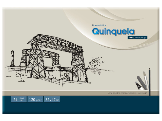 Block P/Dibujo Quinquela 32x47 T/SR 1 HS BLANCO (102798)