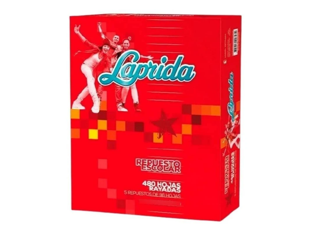 Repuesto Laprida N3 480 Hojas Rayado