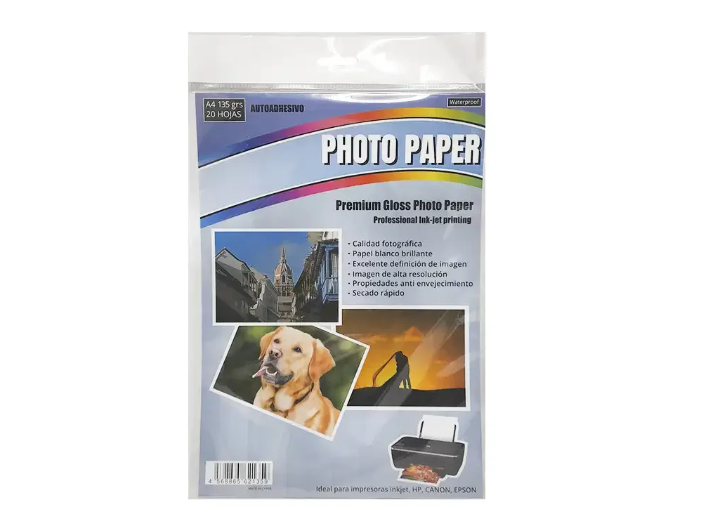 PAPEL FOTOGRAFICO A4 REXON 135GR ADHESIVO X20HJS